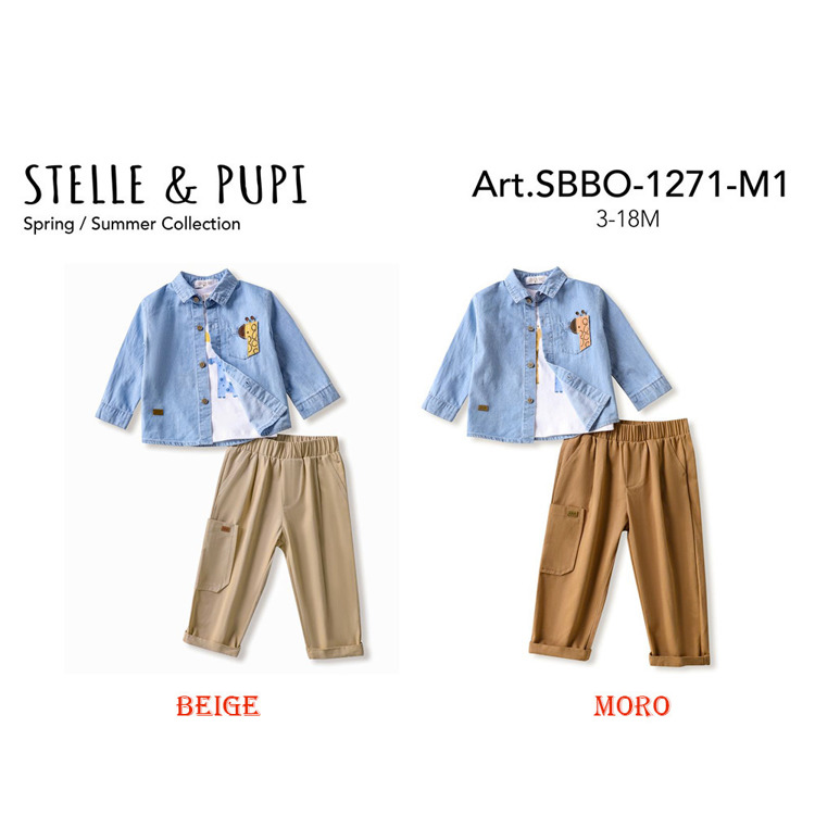 Immagine di Completo neonato primavera Stelle & Pupi Art. SBBO1271