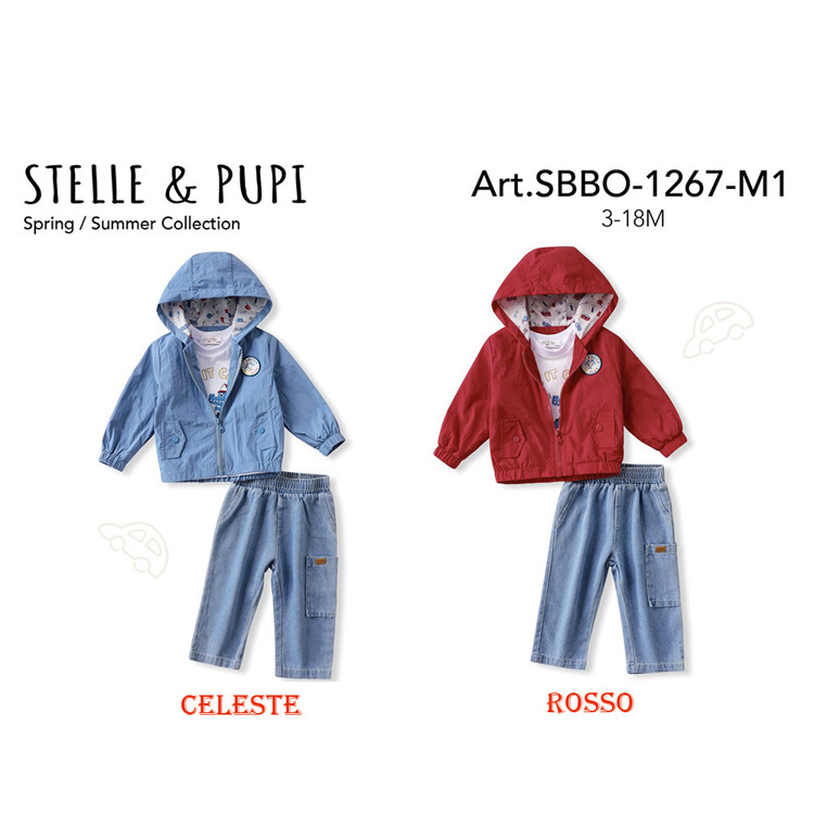 Immagine di Completo neonato primavera Stelle & Pupi Art. SBBO1267