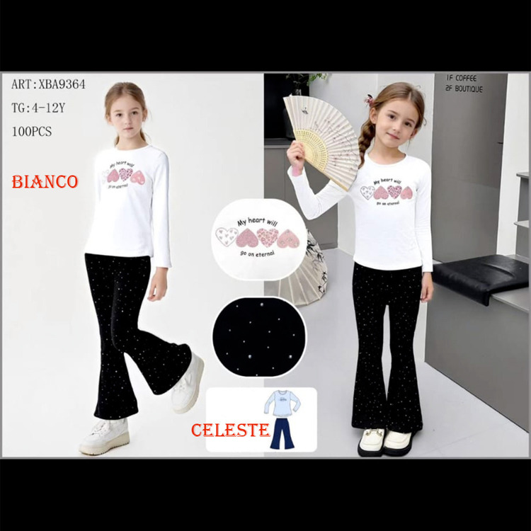 Immagine di Completo bambina primavera Miss Bellina Art. XBA9364