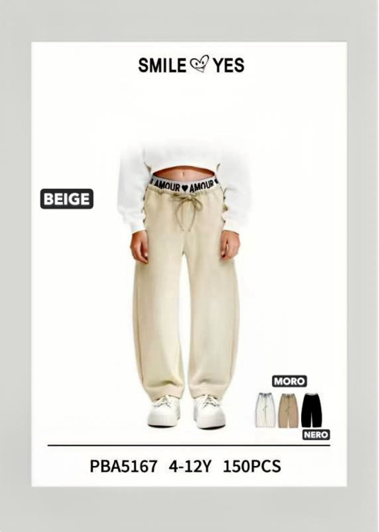 Immagine di Pantalone bambina primavera Smile Yes Art. PBA5167
