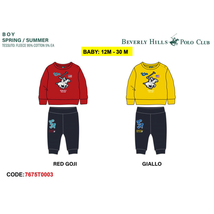Immagine di Tuta neonato primavera Polo Club Art. 7675T0003