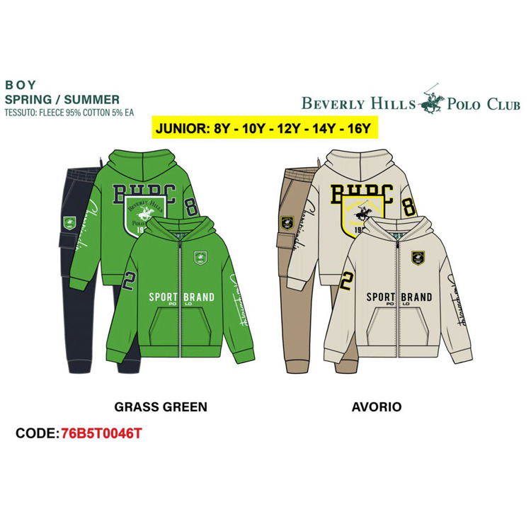 Immagine di Tuta ragazzo primavera Polo Club Art. 76B5T0046T