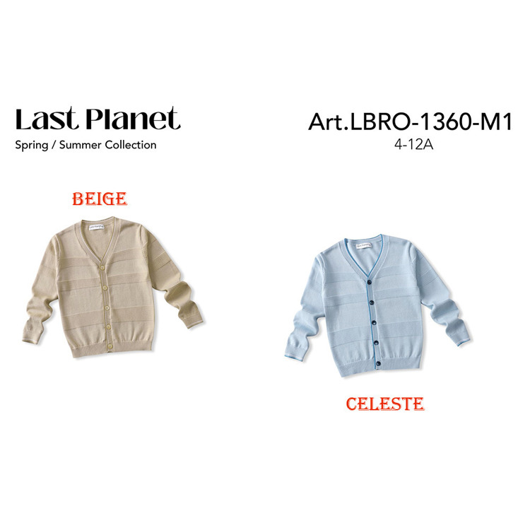 Immagine di Cardigan bambino primavera Last Planet Art. LBRO1360