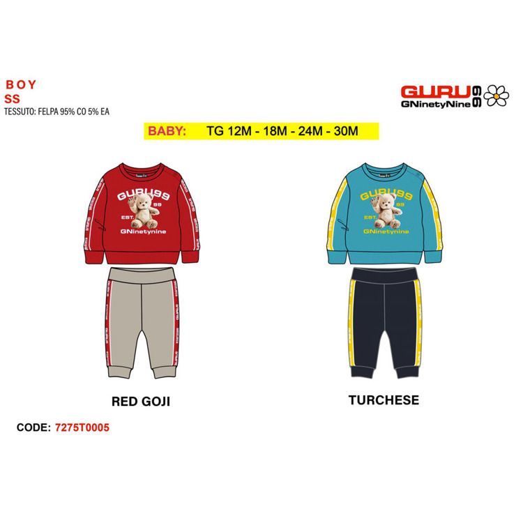 Immagine di Tuta primavera neonato Guru Art. 7275T0005