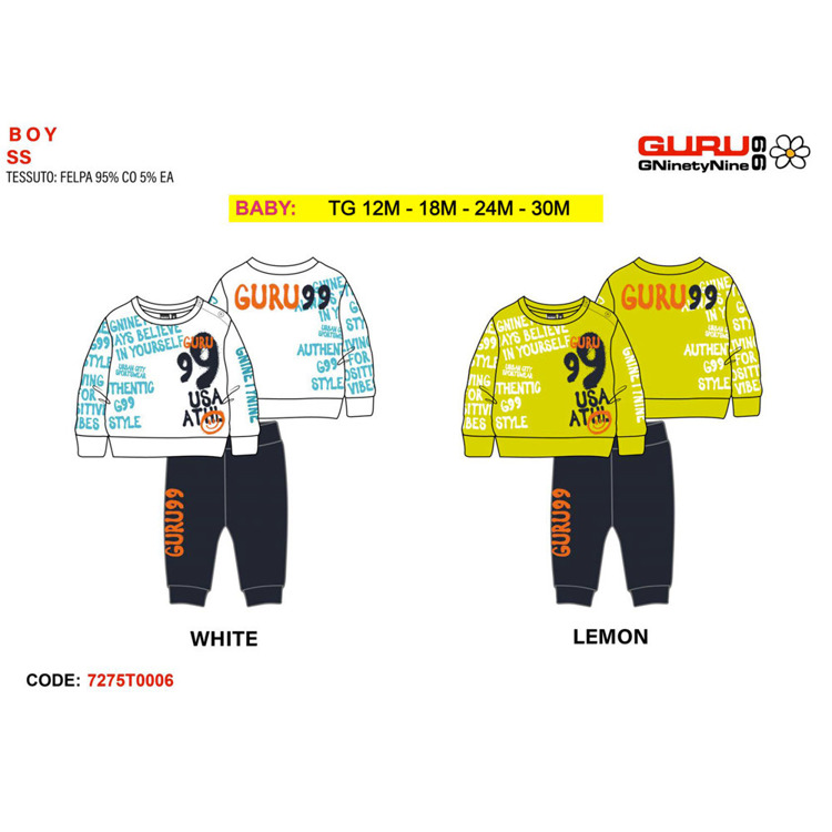 Immagine di Tuta primavera neonato Guru Art. 7275T0006