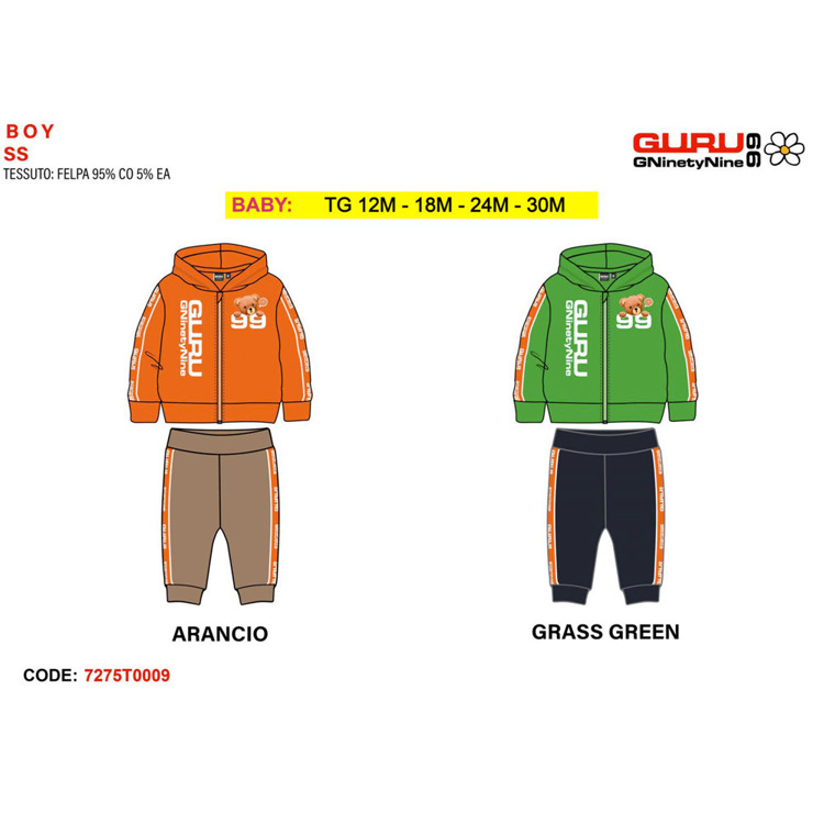 Immagine di Tuta primavera neonato Guru Art. 7275T0009