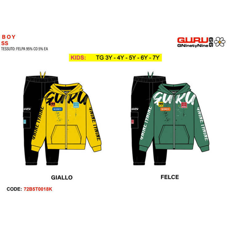 Immagine di Tuta primavera bambino Guru Art. 72B5T0018K