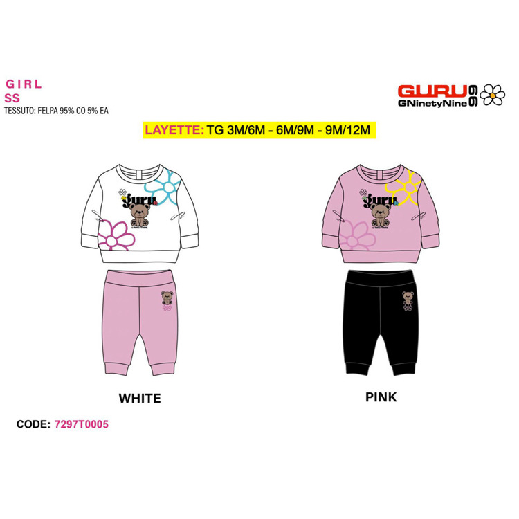 Immagine di Tuta primavera neonata Guru Art. 7297T0005