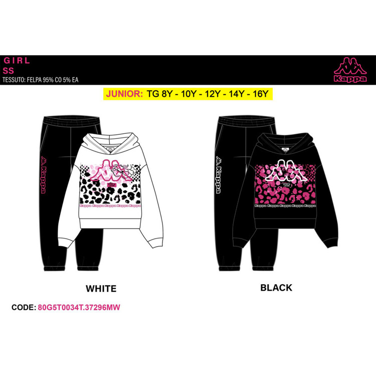 Immagine di Tuta ragazza primavera Kappa Art. 80G5T0034T