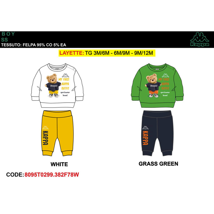 Immagine di Tuta neonato primavera Kappa Art. 8095T0299