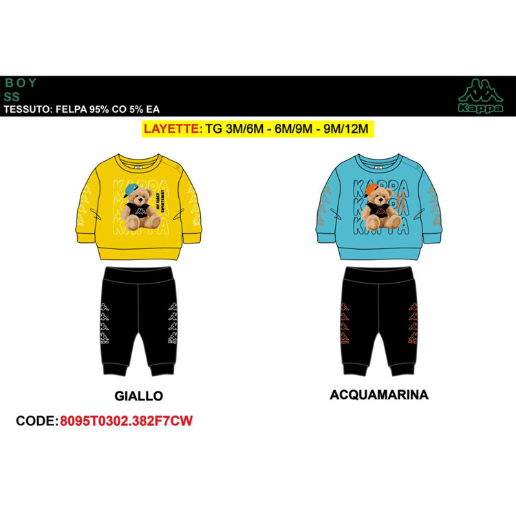 Immagine di Tuta neonato primavera Kappa Art. 8095T0302