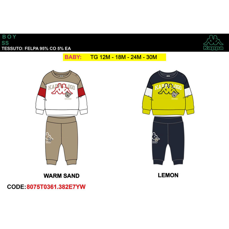 Immagine di Tuta neonato primavera Kappa Art. 8075T0361