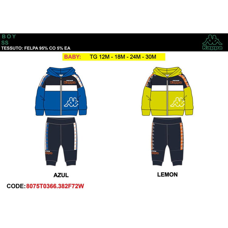 Immagine di Tuta neonato primavera Kappa Art. 8075T0366