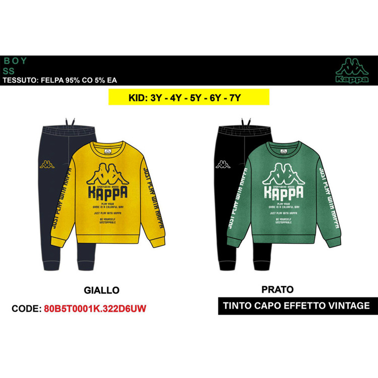 Immagine di Tuta bambino primavera Kappa Art. 80B5T0001K