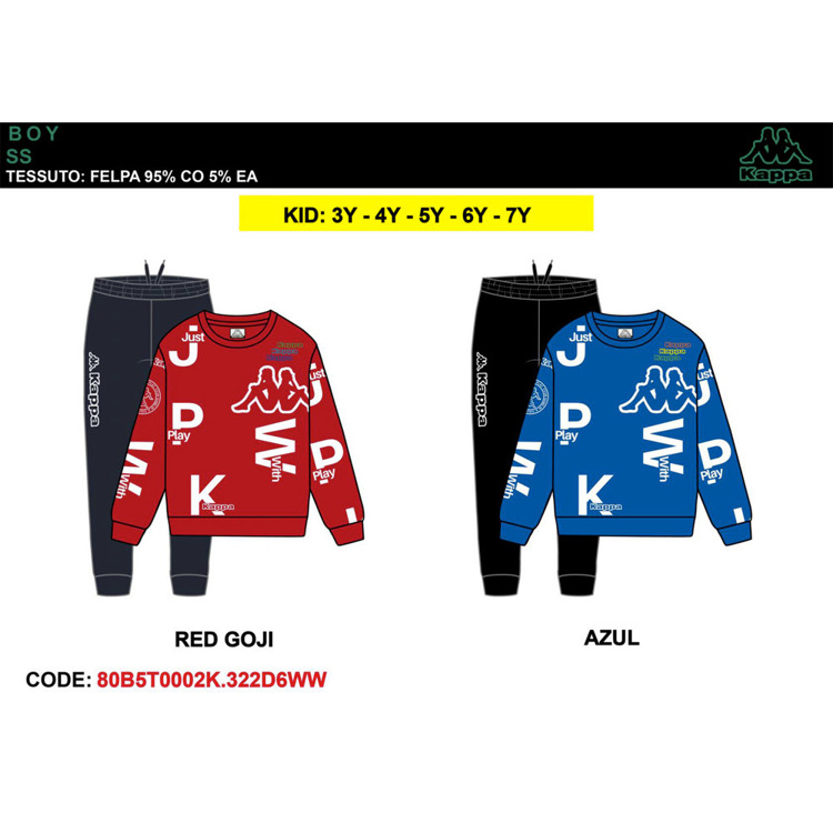 Immagine di Tuta bambino primavera Kappa Art. 80B5T0002K