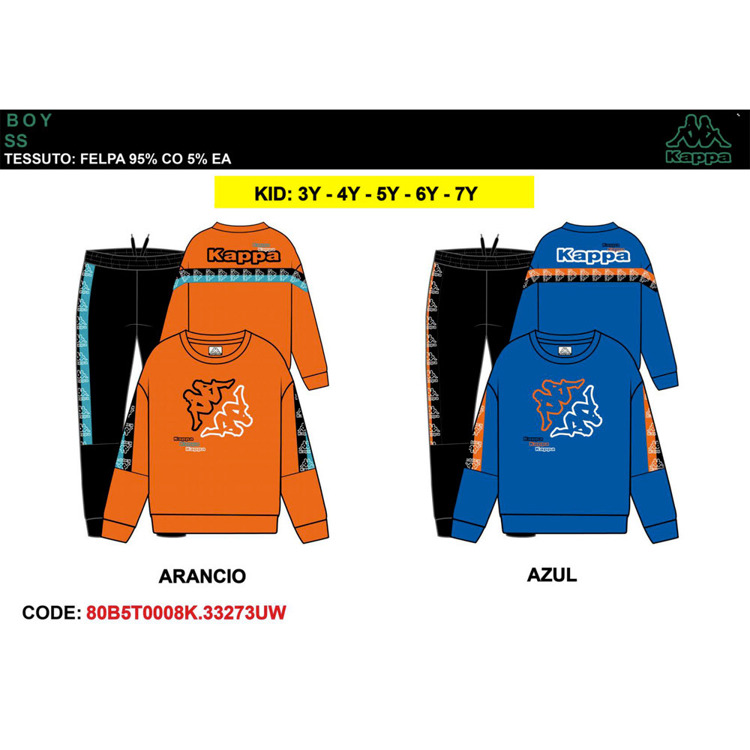 Immagine di Tuta bambino primavera Kappa Art. 80B5T0008K