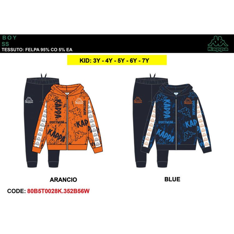 Immagine di Tuta bambino primavera Kappa Art. 80B5T0028K