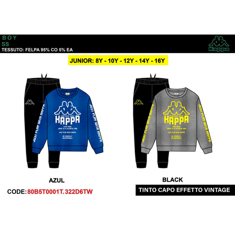 Immagine di Tuta ragazzo primavera Kappa Art. 80B5T0001T