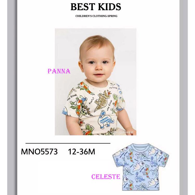 Immagine di T-shirt m/m neonato estate Best kids Art. MNO5573