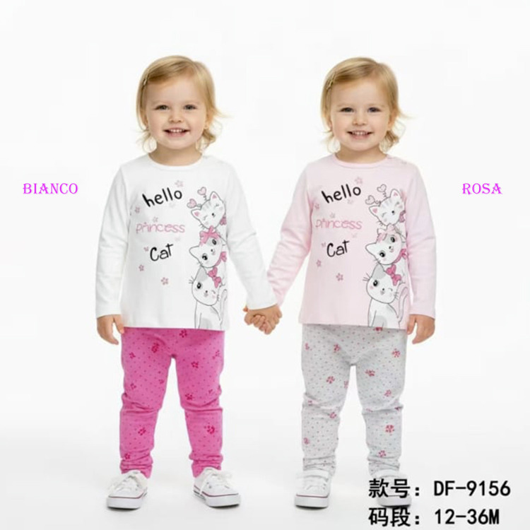Immagine di Completo neonata primavera Pink Girl Art. DF9156