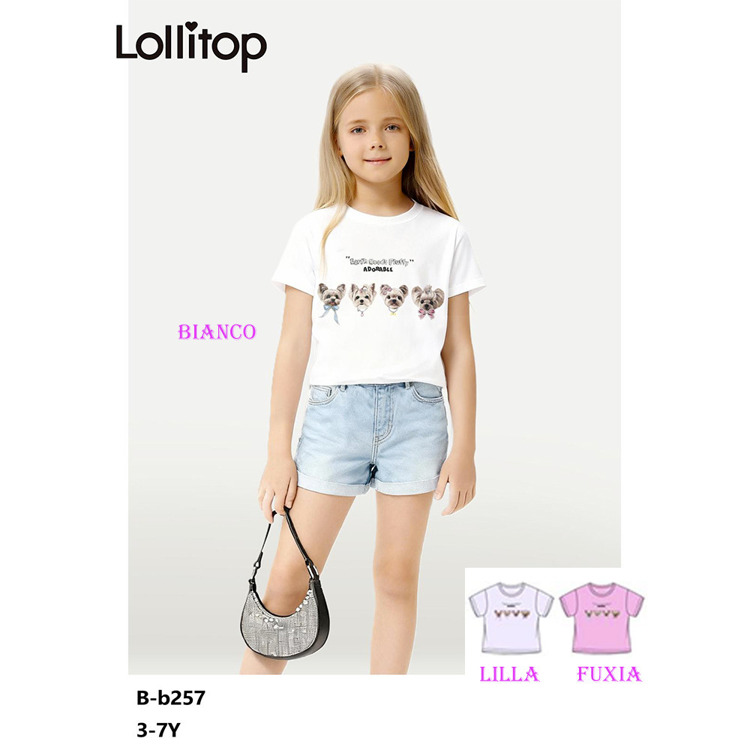 Immagine di T-Shirt m/m estate bambina Lollitop Art. BB257