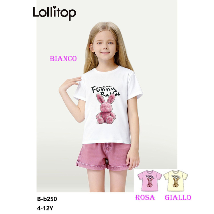 Immagine di T-Shirt m/m estate bambina Lollitop Art. BB250
