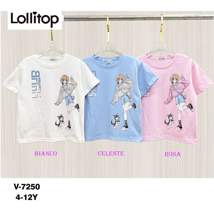 Immagine di T-Shirt m/m estate bambina Lollitop Art. V7250