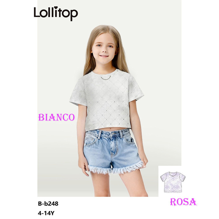 Immagine di T-Shirt m/m estate bambina Lollitop Art. BB248