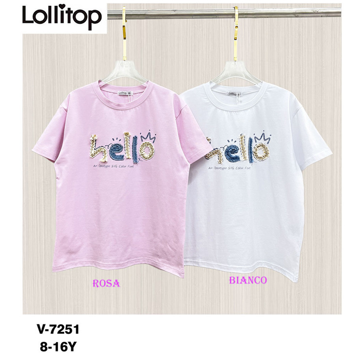 Immagine di T-Shirt m/m estate ragazza Lollitop Art. V7251