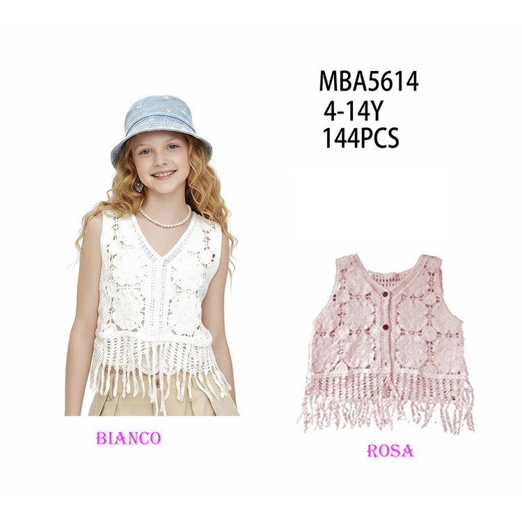 Immagine di Gilet estate bambina Smile Yes Art. MBA5614