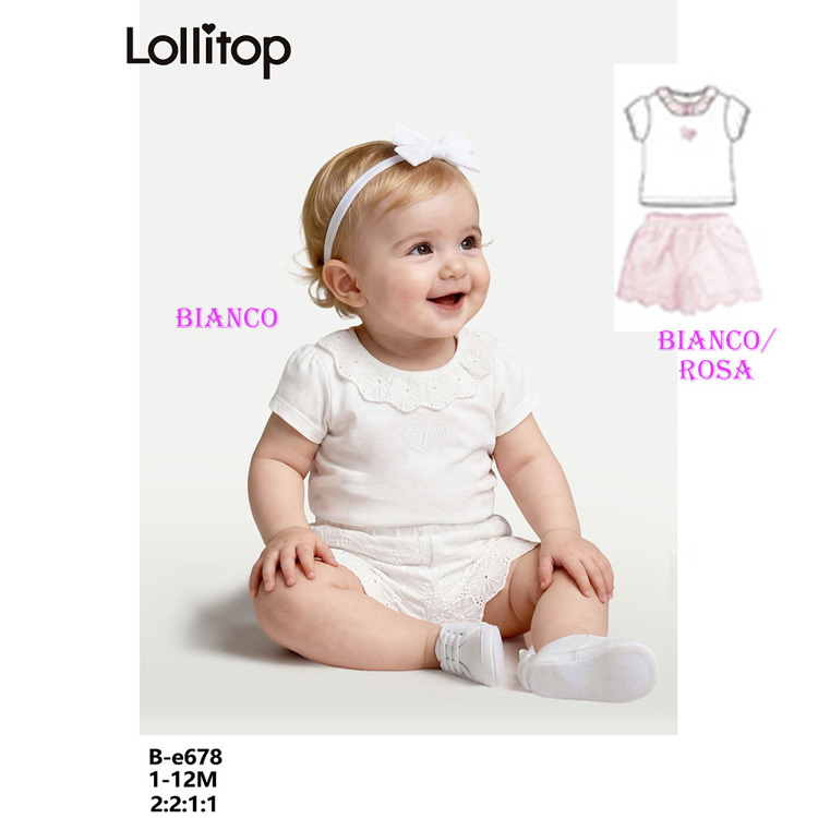 Immagine di Completo neonata estate Lollitop Art. BE678