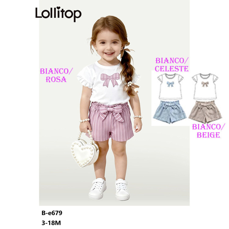 Immagine di Completo neonata estate Lollitop Art. BE679