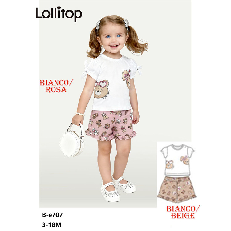 Immagine di Completo neonata estate Lollitop Art. BE707