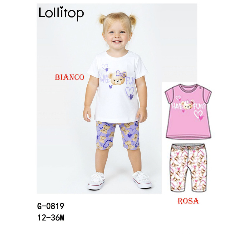 Immagine di Completo neonata estate Lollitop Art. G0819