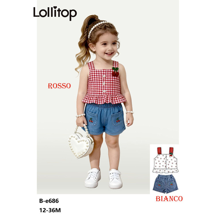 Immagine di Completo neonata estate Lollitop Art. BE686