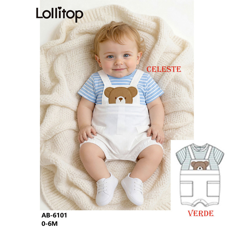 Immagine di Pagliaccetto neonato estate Baby Gang Art. AB6101