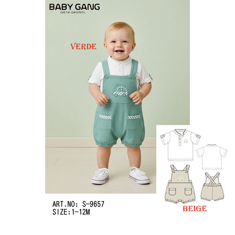 Immagine di Completo neonato estate Baby Gang Art. S9657
