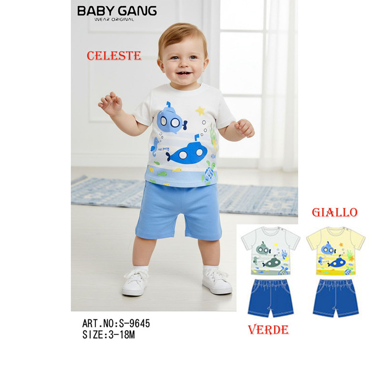 Immagine di Completo neonato estate Baby Gang Art. S9645
