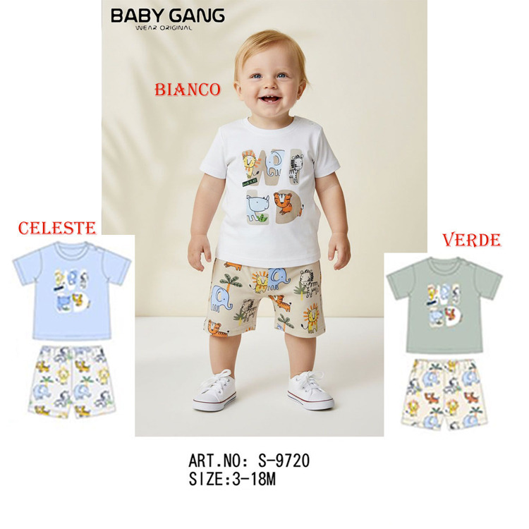 Immagine di Completo neonato estate Baby Gang Art. S9720
