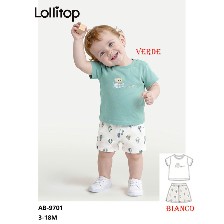 Immagine di Completo neonato estate Baby Gang Art. AB9701