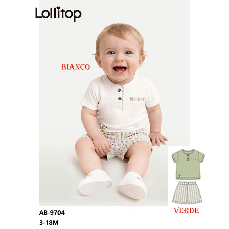 Immagine di Completo neonato estate Baby Gang Art. AB9704