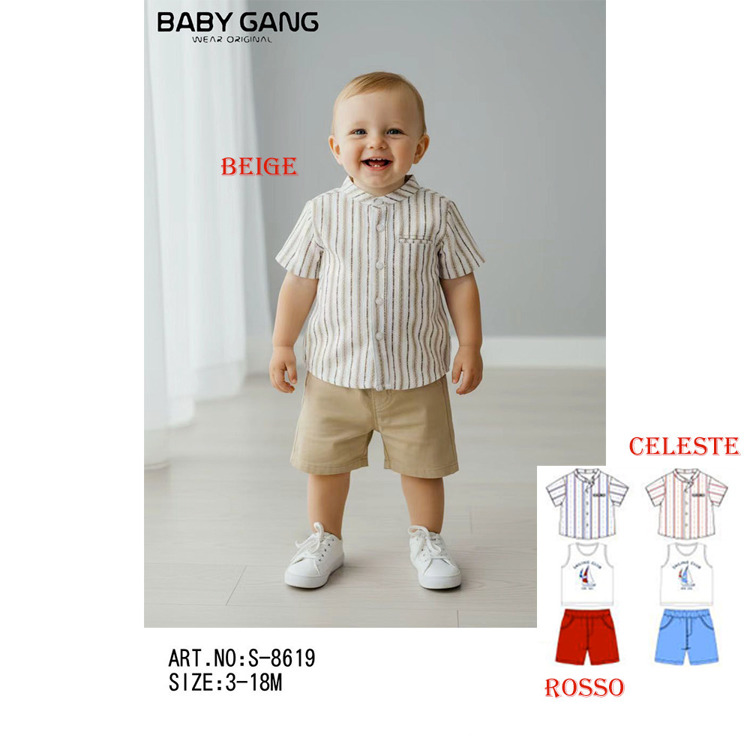 Immagine di Completo neonato estate Baby Gang Art. S8619