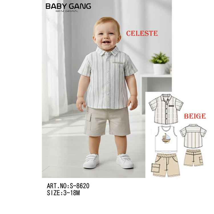 Immagine di Completo neonato estate Baby Gang Art. S8620