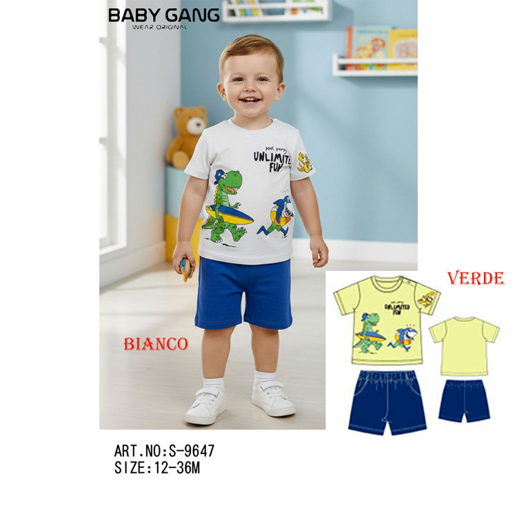Immagine di Completo neonato estate Small Gang Art. S9647
