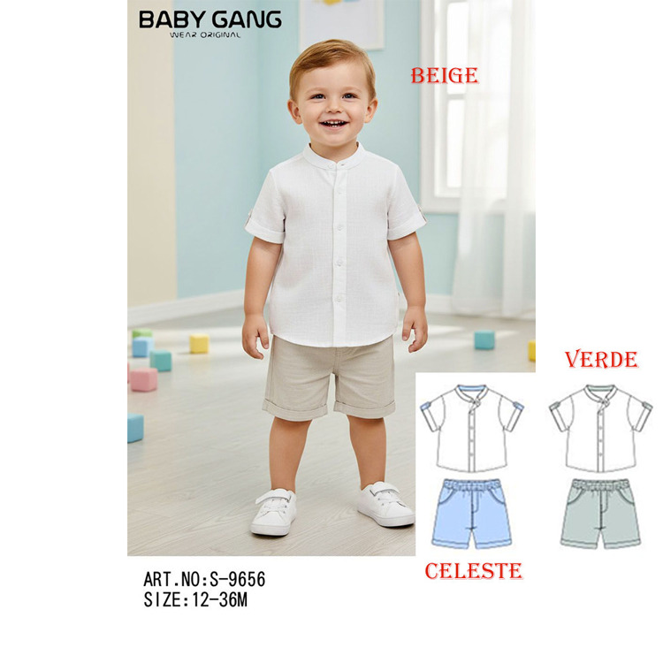 Immagine di Completo neonato estate Small Gang Art. S9656