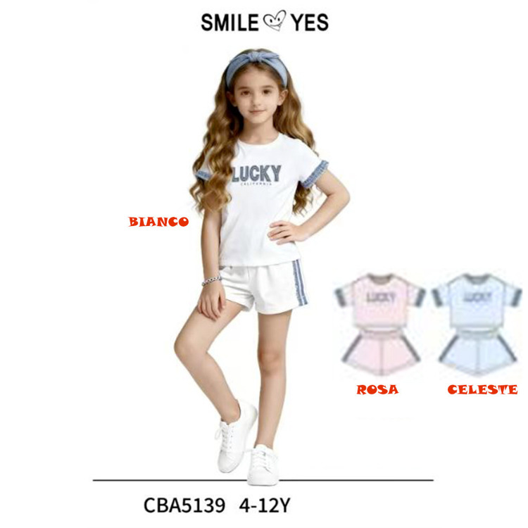 Immagine di Completo bambina estate Smile Yes Art. CBA5139