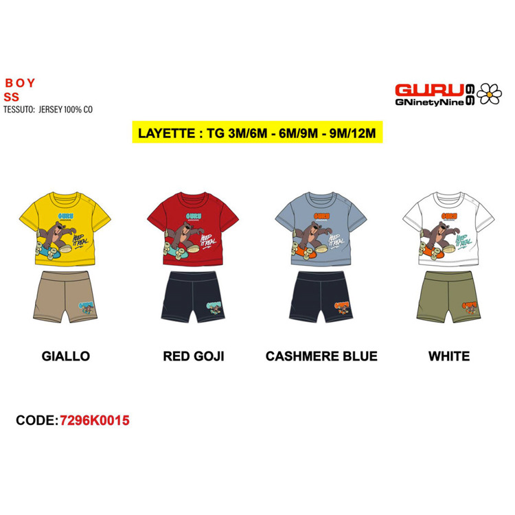 Immagine di Completo neonato estate Guru Art. 7296K0015