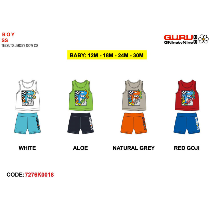 Immagine di Completo neonato estate Guru Art. 7276K0018