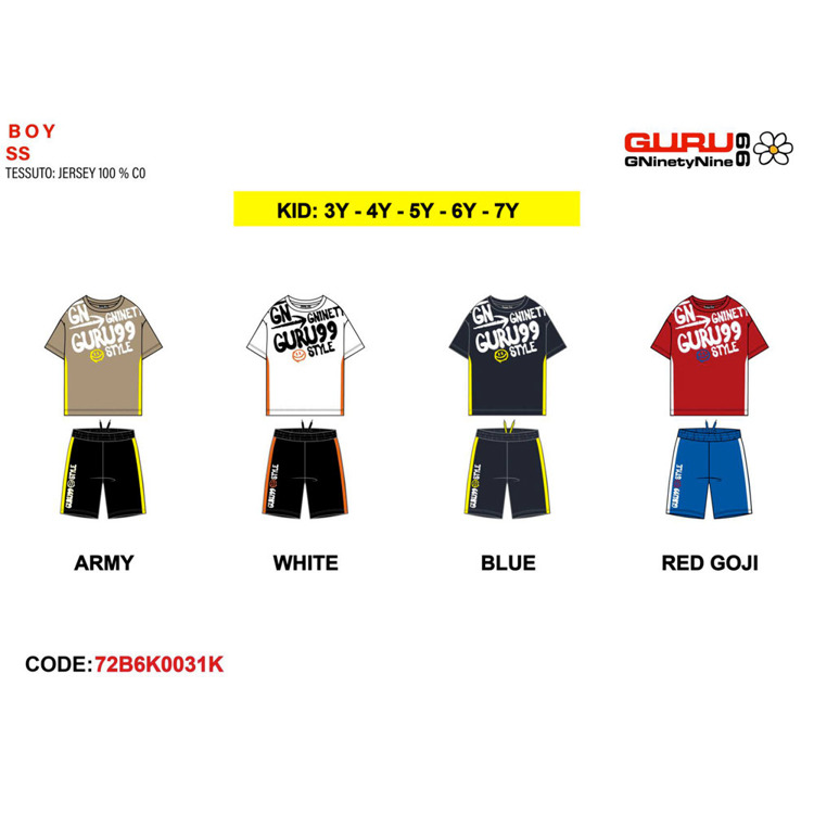 Immagine di Completo bambino estate Guru Art. 72B6K0031K