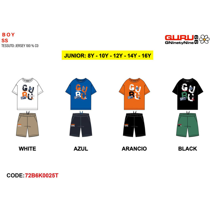 Immagine di Completo ragazzo estate Guru Art. 72B6K0025T